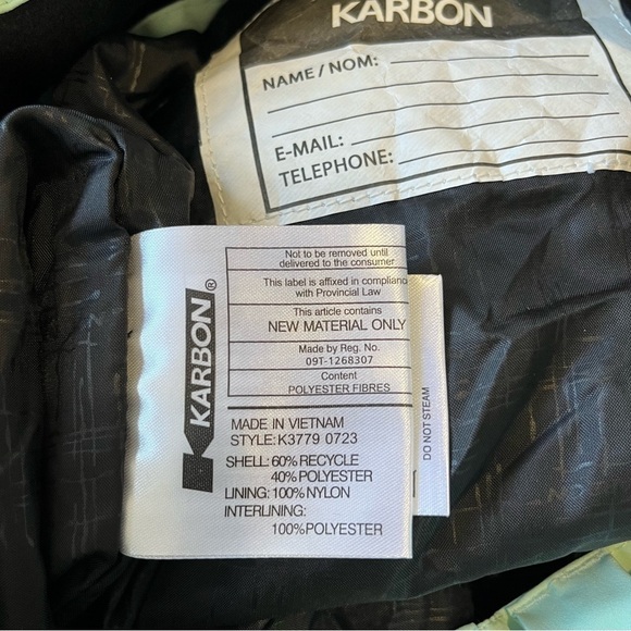 KARBON Girls youth Ride snow ski pants with belt buckles size 14 - Picture 7 of 8